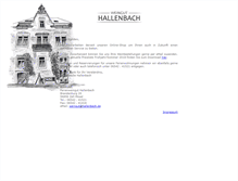 Tablet Screenshot of hallenbach.de